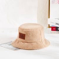 China 58cm  Warm Winter Plush Faux Mink Fur Bucket Hat factory