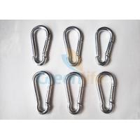 China Iron Material Galvanized Snap Hook Carabiner Safety Silver Nickle Plating factory