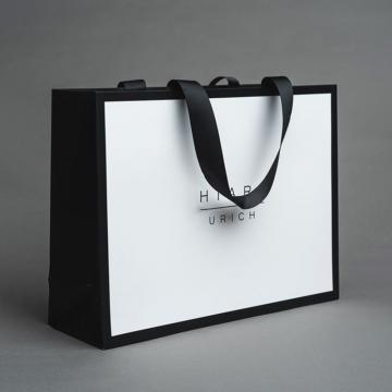 Quality Luxury Custom Paper Packaging Shopping Bag With Logo for sale