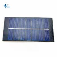 China 0.9W Portable Glass Solar Panel Charger ZW-11858 Poly Glass Paminated Solar Panels 3.5V 260mA factory