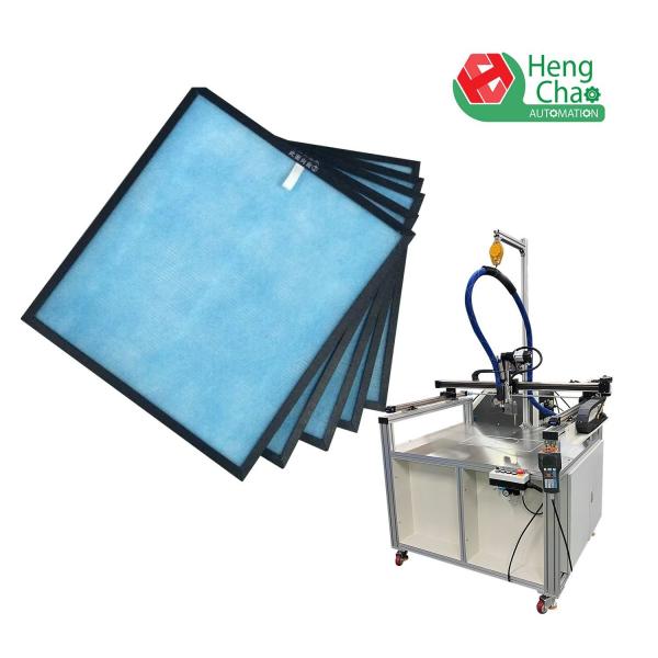 Quality 800mm Glue Air Filter Manufacturing Machine 6KW 220V Single Phase for sale