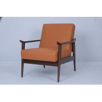 China Vintage Hospitality Lounge Chairs Oak Burnt Orange Arm Chair factory