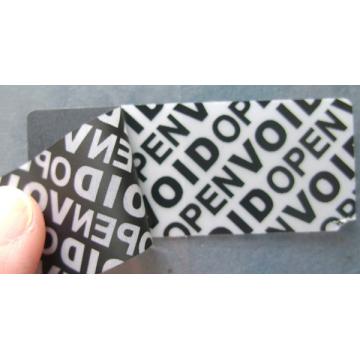 Quality Anti - Counterfeiting Warranty Void Sticker Labels With Double Coated Paper for sale