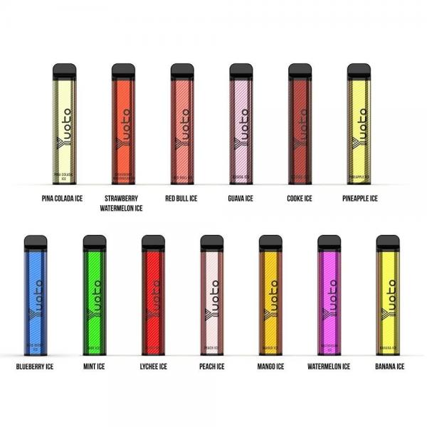 Quality 1200mah 7ml 2500 Puffs Flavored Pod Vapes Yuoto XXL Disposable Kit for sale