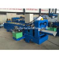 China Color Coated Steel Galvanized Ridge Cap Roof Roll Forming Machine with output table factory