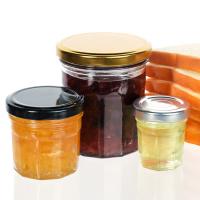 China Small Airtight Mason Stackable Glass Containers For Honey Jam Spice Storage factory