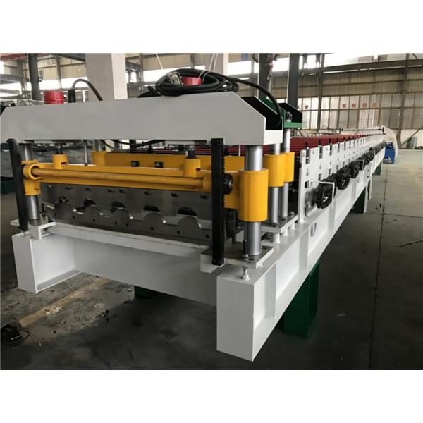 Quality 0.4 - 0.6mm Steel Thickness Tile Roll Forming Machine One Complete Chain With Decoiler for sale