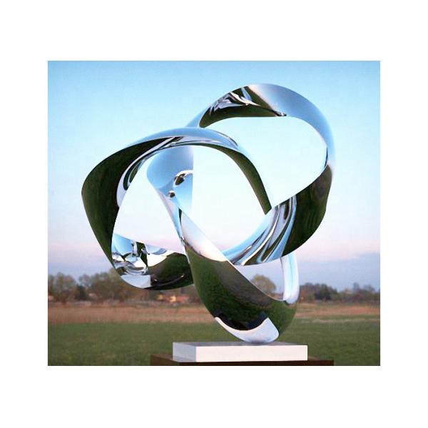 Quality Custom Size Mirror Polished Stainless Steel Sculpture Modern Art Sculpture for sale