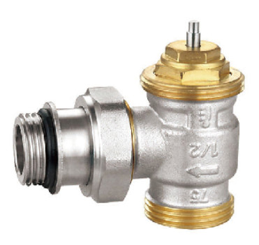 Quality Towel Rail Angled Thermostatic Radiator Valves 3/8'' EK M 3/4'' Self Sealing for sale