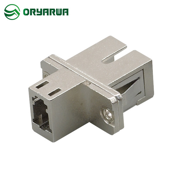 Quality LC To SC Simplex Hybrid Fiber Adapter Flange Metal Shell ISO9001 for sale