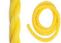 China PP monofilament 6mm - 38mm twist 3-strand Rope used for boat marine fishing industry factory