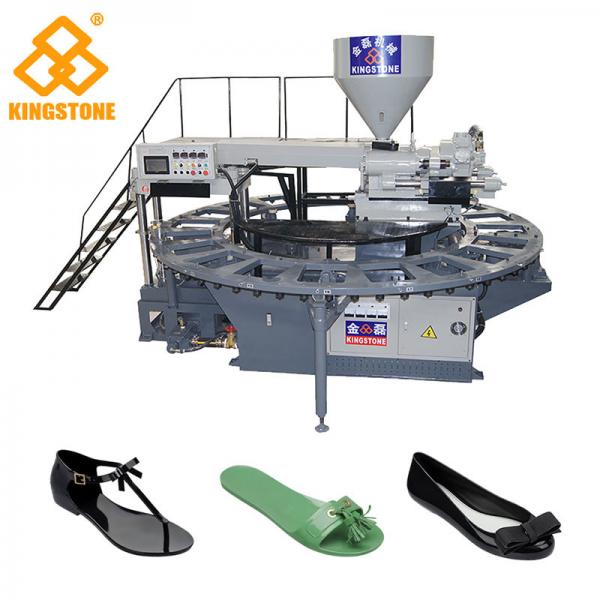 Quality Single Color Rotary Sandal Making Machine For Plastic PVC Shoes Injection Moulding for sale