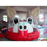 Quality Outdoor Commercial grade 0.55mm (1000D, 18 OZ) PVC Tarpaulin Jumping Castles for for sale