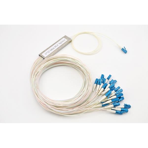 Quality 1x32 Fiber Optic Splitter / PLC Coupler / LC Splitter LC UPC Connector With Mini Tube for sale