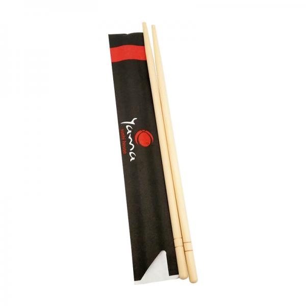 Quality Paper Wrapper Round Bamboo Chopsticks 20cm 23cm disposable wooden chopsticks for sale