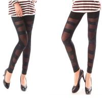 China Women's Ripped Leggings Silk Stockings Stoctings With Ribbon Black Stockings factory