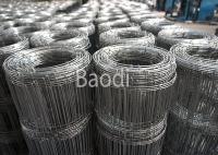China Hot Dipped Galvanized Woven Field Fence , Sheep Wire Fencing With Rectangular Mesh Grid factory