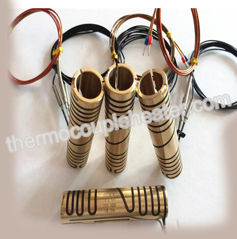 Quality Brass / mica nozzle heater for injection machine copper / mica heating element for sale