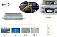 China Portable AUDI Automotive Navigation System with DVD , Mirror Link , TV , USB MAP factory