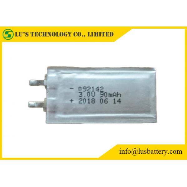 Quality CP092142 Lithium Primary Battery 3V 90mAh Ultra Thin Cell For IOT Solution for sale