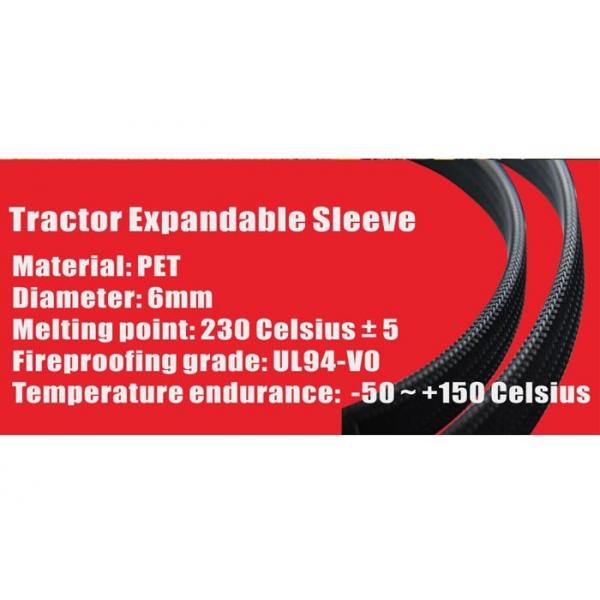 Quality Insulation Black Automotive Braided Sleeving For Electrical Wire Harness for sale