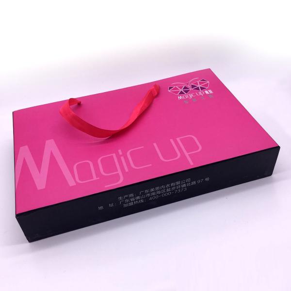 Quality Drawer Style Underwear Packaging Box Pantone Colors Gloss Or Matt Lamination for sale