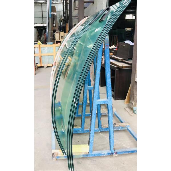 Quality 3mm-19mm Curved Tempered Glass Flat Edge Huge Bent Curved Glass for sale