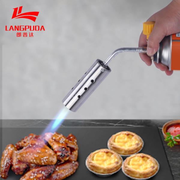 Quality 1300 Celsius Camping Gas Torch , Cooking Torch Gun Automatic Ignition for sale