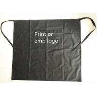 China BSCI passed-Promotional black apron with customer's printed logo or Embroidery logo. factory