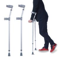 China Adjustable Height Aluminum Adjustable Crutches For Disabled People Walking for sale