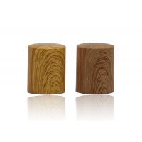 China Wood Grain Printing Aluminum Perfume Bottle Caps In Common Size For Perfume Pumps factory