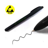 China 0.5mm ESD Antistatic Black Gel Pen With Antistatic Logo For Cleanroom Office factory