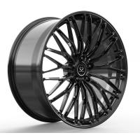 China Bugatti Veyron Forged Aluminum Alloy Wheels Staggered 20 And 21" Gloss Black factory
