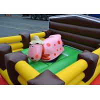 China Crazy Junior Rodeo Bull Ride Outdoor Inflatable Games Air Mechanical Bull factory