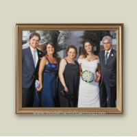 China Home Decoration Family Custom Oil Painting Portraits Canvas From Photo 5cm for sale