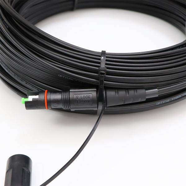 Quality Customized 1 Fiber FTTH Solution Drop Cable MINI IP OptiTap To SC APC for sale