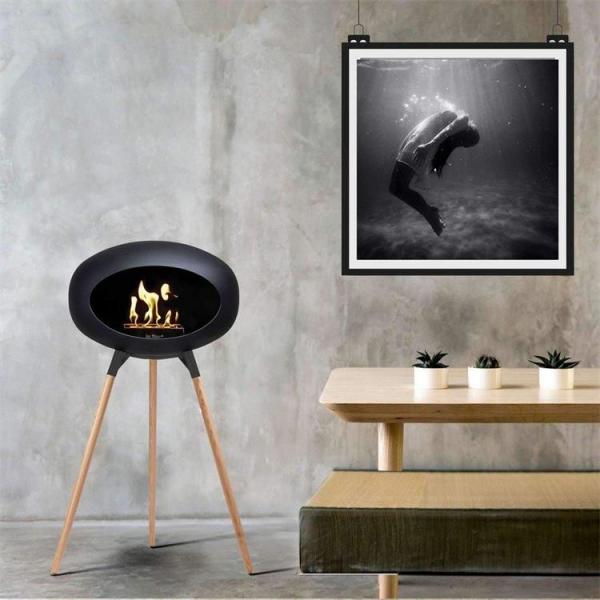 Quality Freestanding Indoor Heater Carbon Steel Smoke Free Ethanol Stove Fireplace for sale