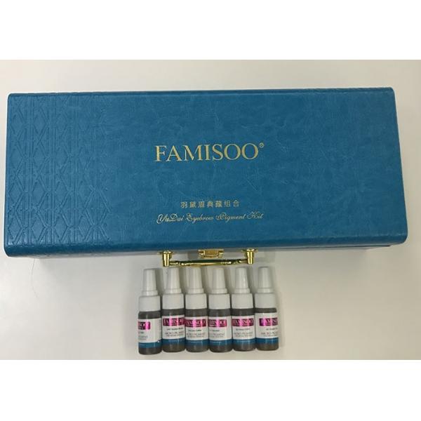 Quality Famisoo Permanent Makeup Eyebrow Pigment Kit For Manual Pen And Machines for sale