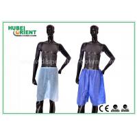 China Blue Non Woven Men Silk Boxer Shorts For Spa Massage / Hair Saloon , Free Sample for sale