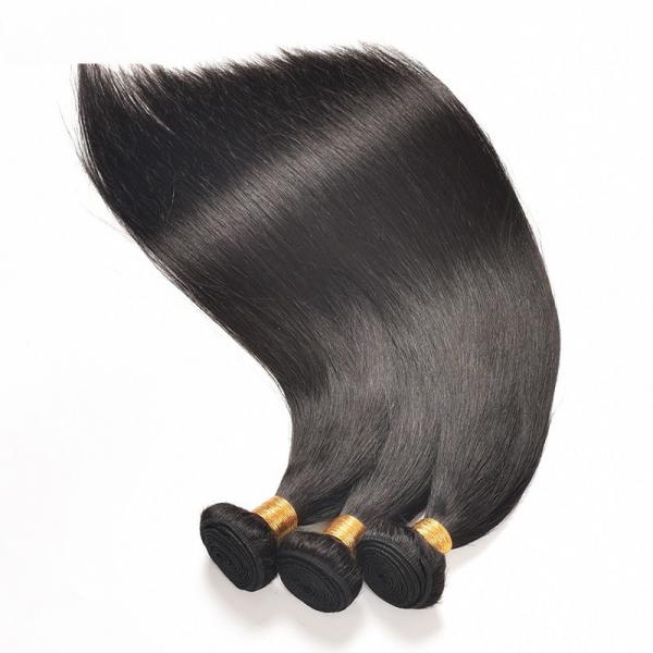 Quality 1B Color Raw Brazilian Human Hair Bundles Extensions With Thick Bottom for sale