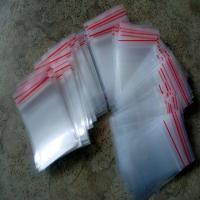 China Small Transparent Plastic Pouches Packaging With Zipper For Earring Package factory