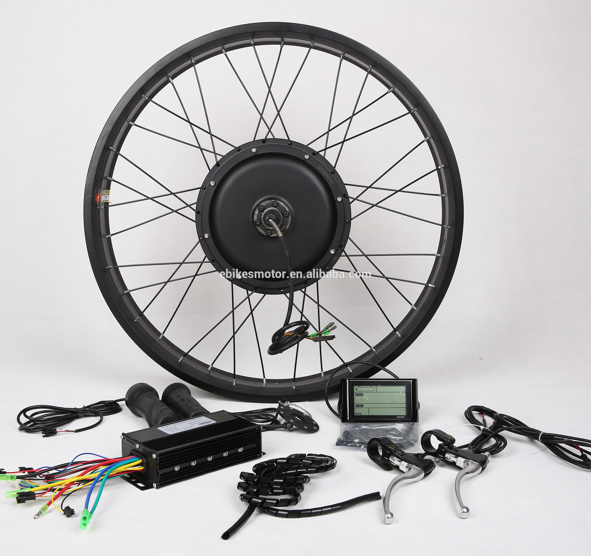 China 36V/48V Fat Tire Electric Bike Conversion Kit with Hub Motor for 26/4Width Rim factory