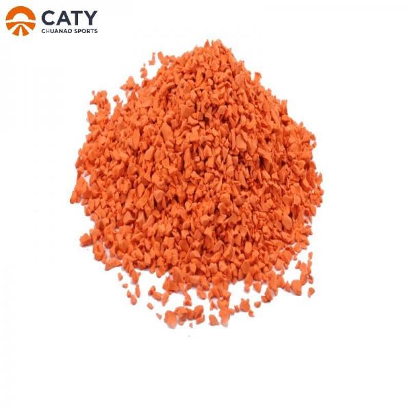 Quality Elastic EPDM Color Granules , Blue Rubber Pellets For Playground for sale