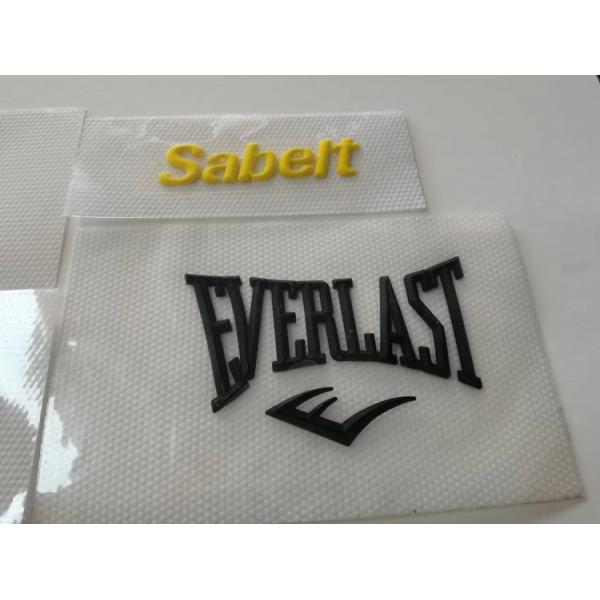 Quality 3D Printing Clothing Heat Transfer Garment Labels Silicone Embossing for sale