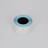 Quality 40mm X 45mm White Blue Thermal Label Paper Roll Adhesive Thermal Receipt Paper for sale