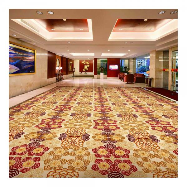 Quality Casino Carpet Red Luxury Wool Carpet With Machine Woven Technology for sale
