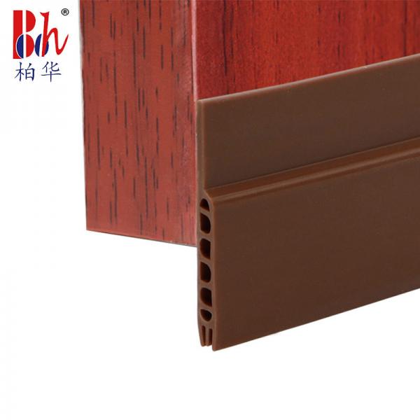 Quality Brown Silicone Weather Stripping Self Adhesive Silicone Seal Strip For Windows for sale