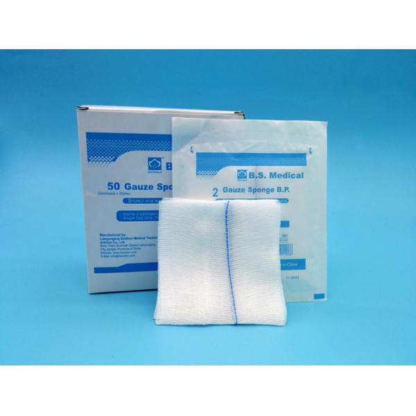 Quality Medical Disposable Cotton Gauze Swab , Sterile Gauze Swab With X - Ray for sale