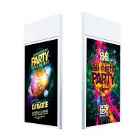 Quality Hanging double sided lcd advertising screen with remote control software for sale