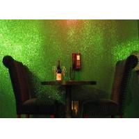 China Light Green Glitter Wallpaper For Bedroom , Craft 3d Glitter Wallpaper factory